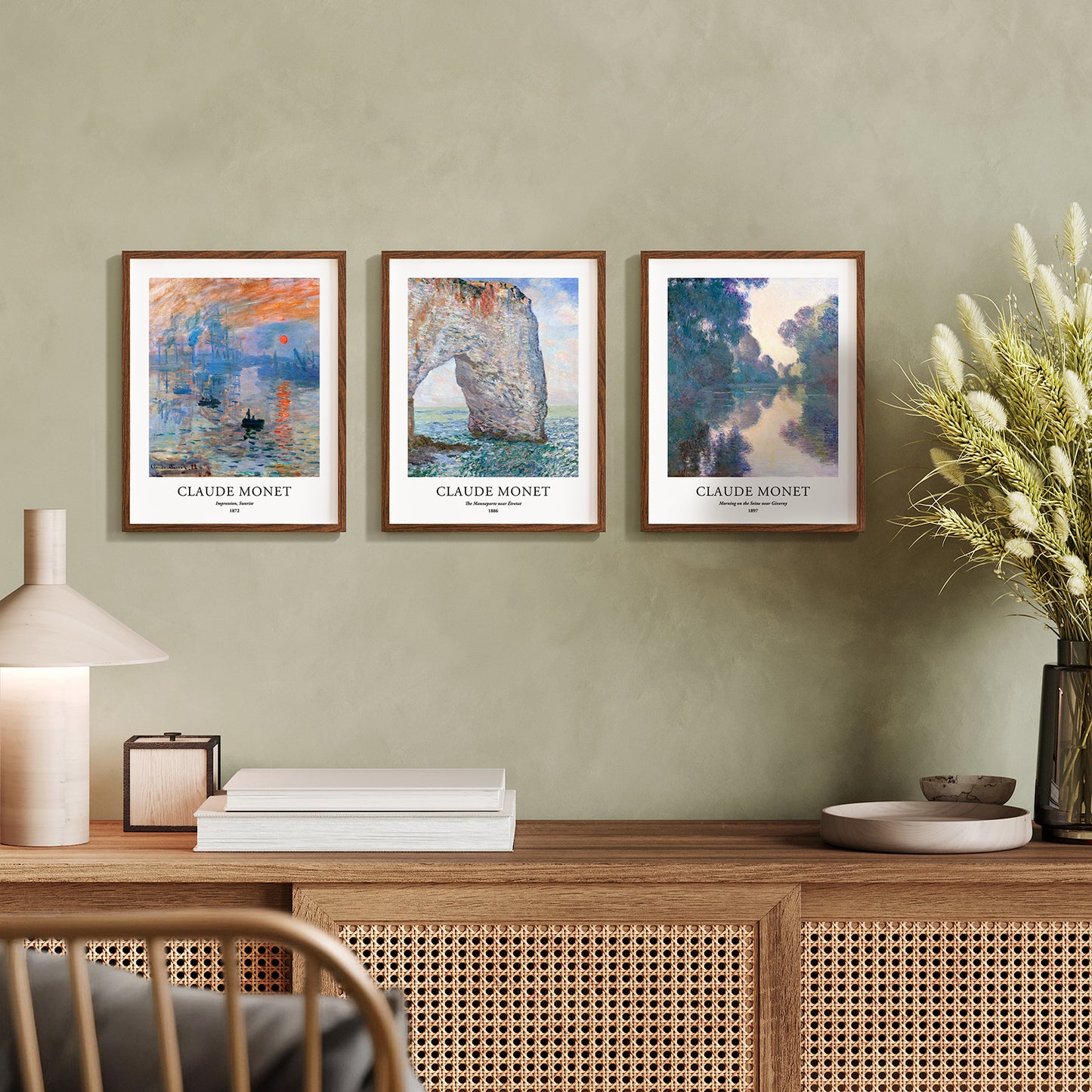 Art Prints - Set of 3 - 11x14 inches - Claude Monet