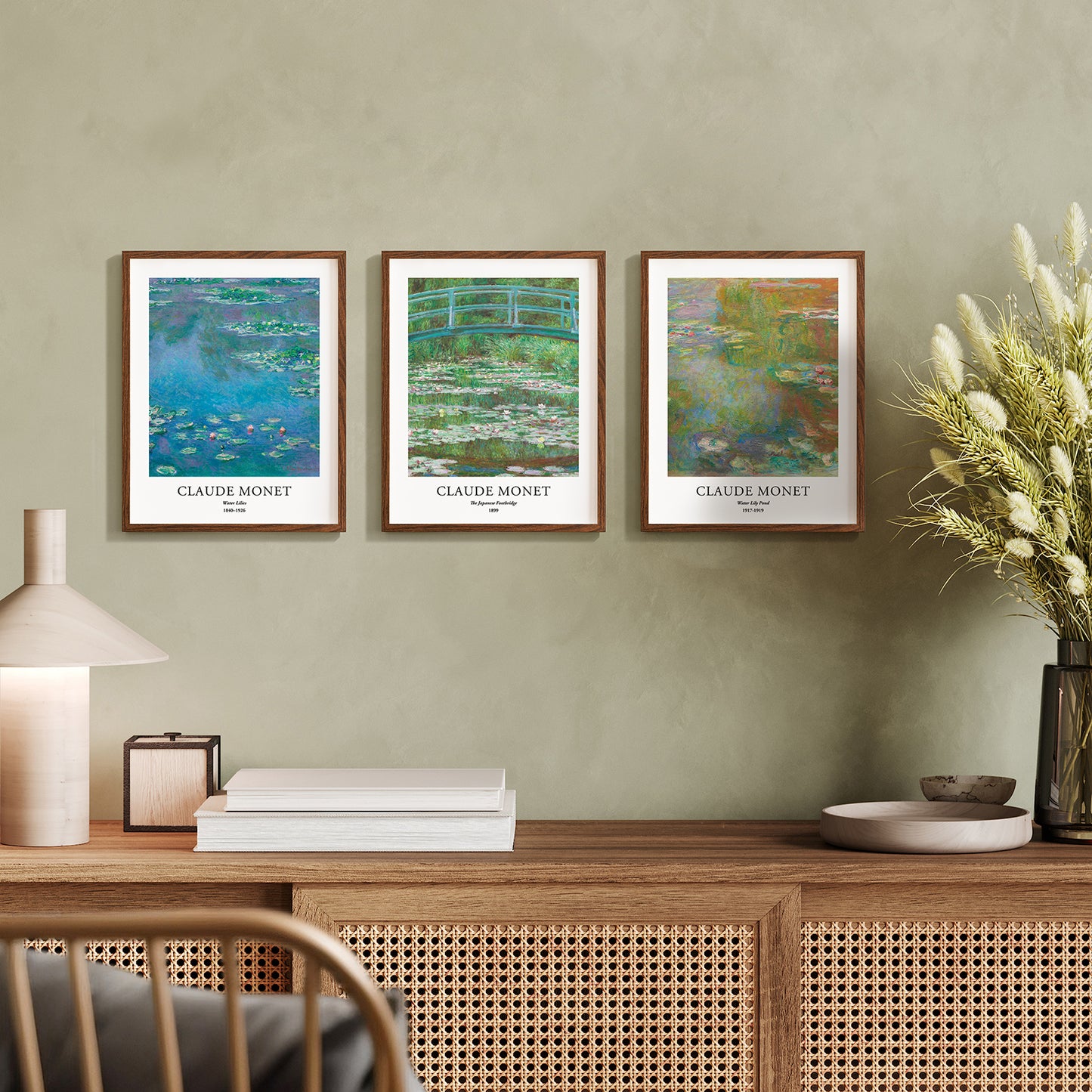 Giclée Art Prints - Set of 3 - 11x14 inches - Claude Monet