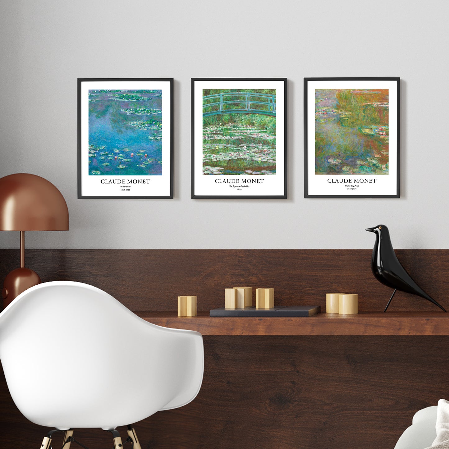 Giclée Art Prints - Set of 3 - 11x14 inches - Claude Monet