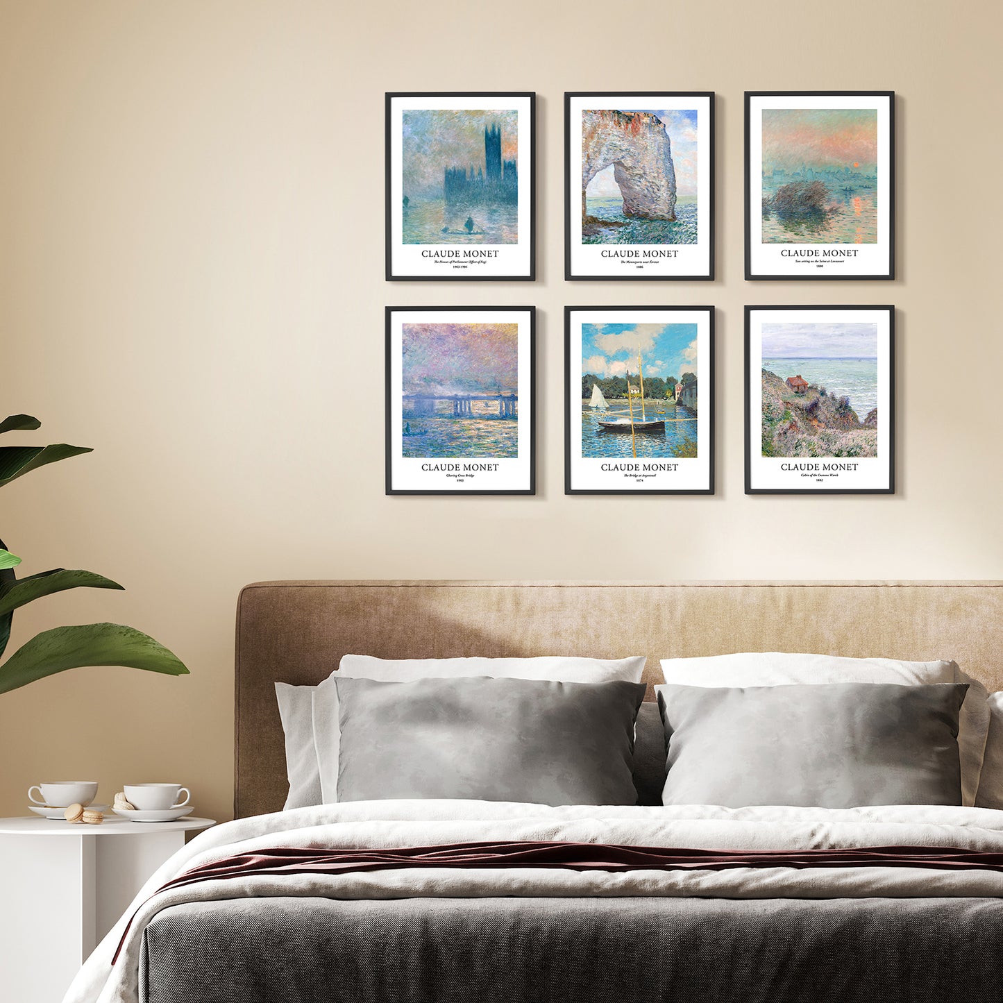 Art Prints - Set of 6 - Unframed 11x14 inches - Claude Monet