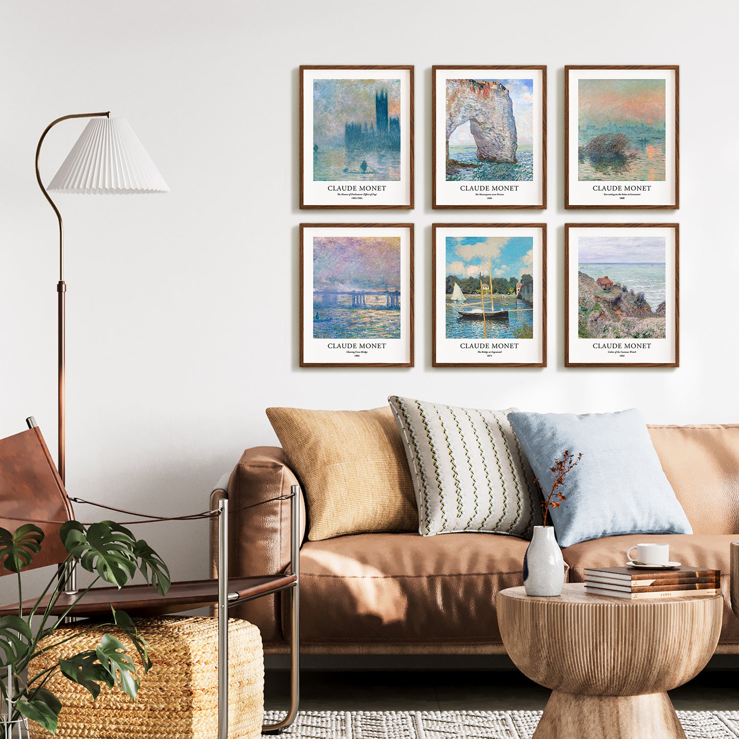 Art Prints - Set of 6 - Unframed 11x14 inches - Claude Monet
