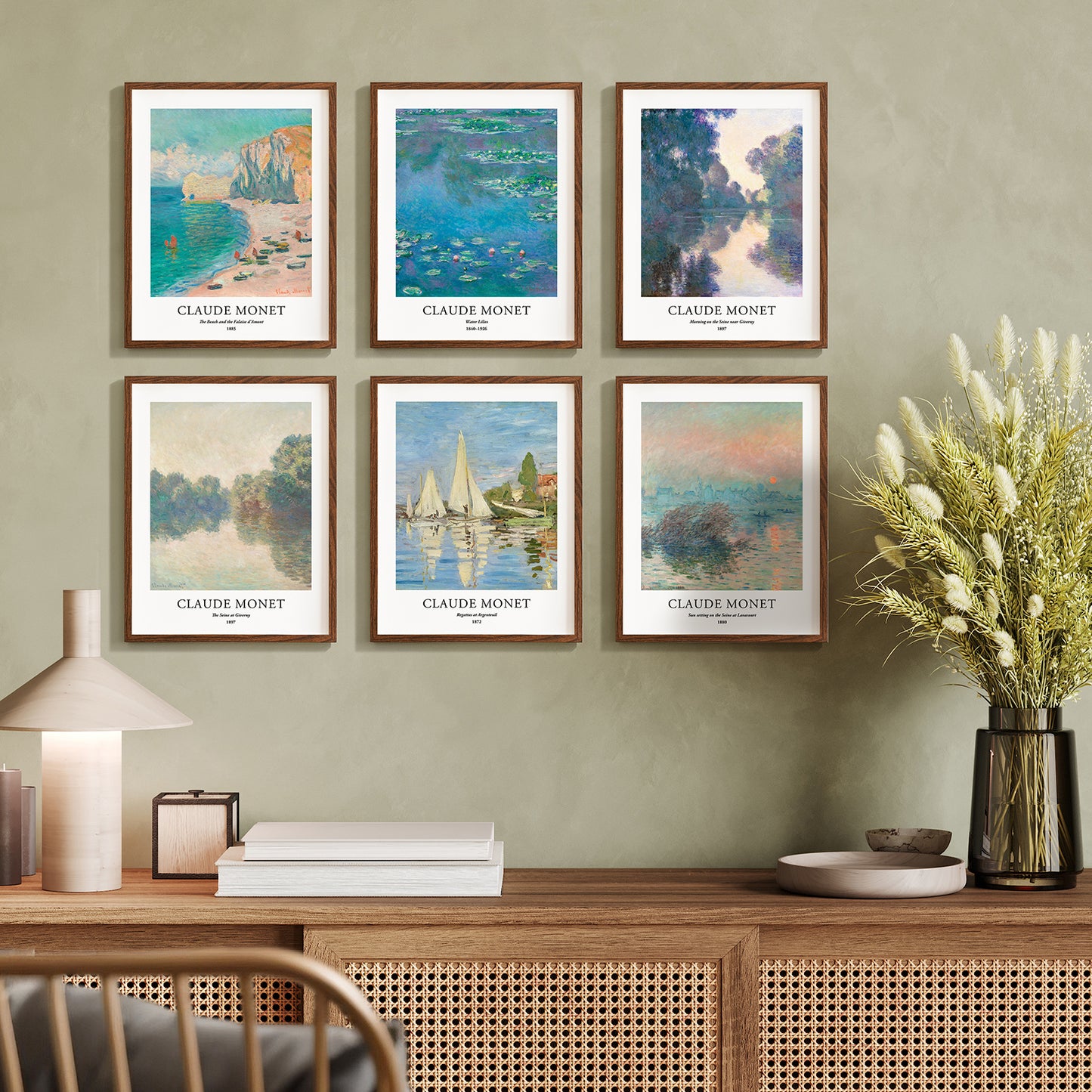 Art Prints - Set of 6 - Unframed 11x14 inches - Claude Monet