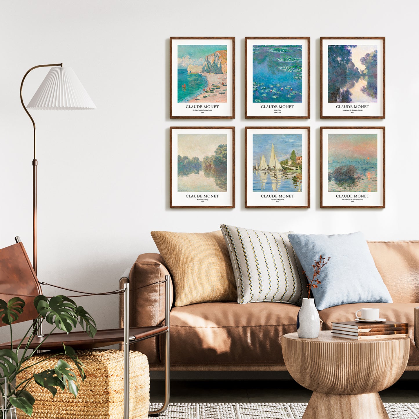 Art Prints - Set of 6 - Unframed 11x14 inches - Claude Monet