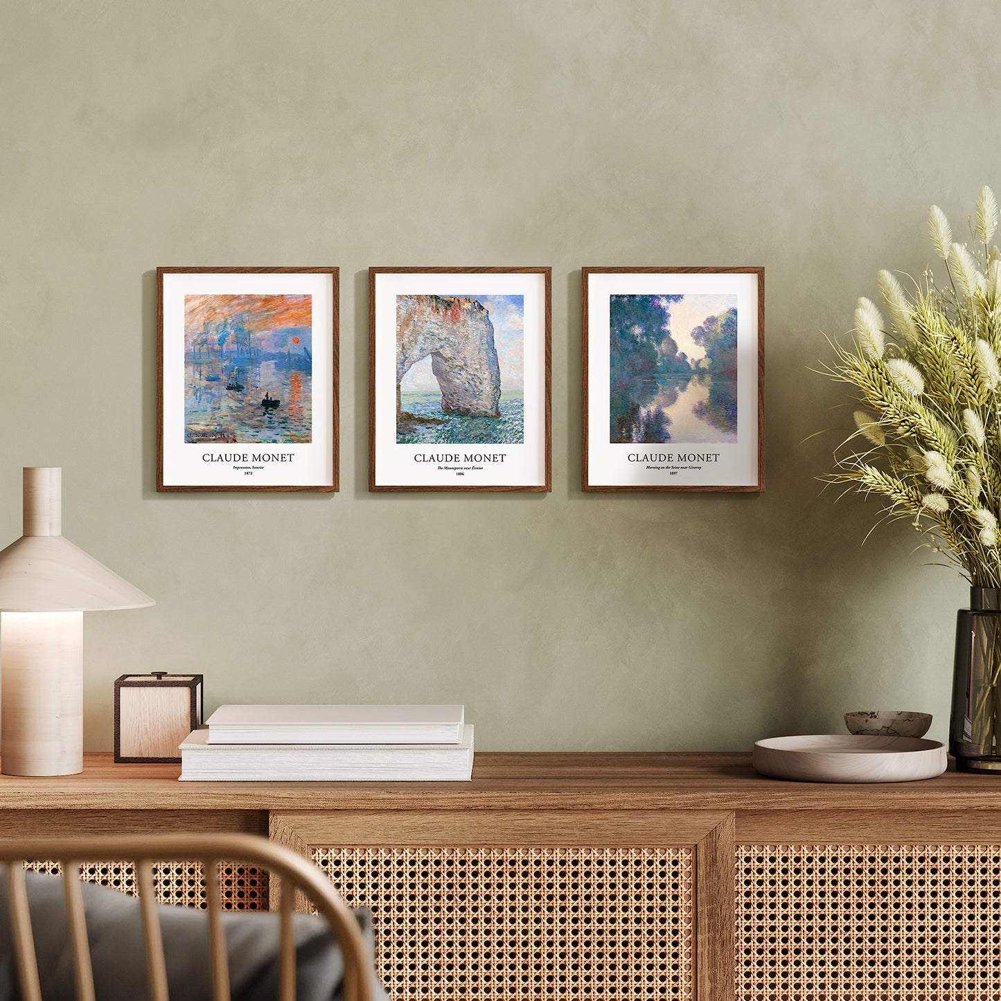 Art Prints - Set of 3 - 8x10 inches - Claude Monet
