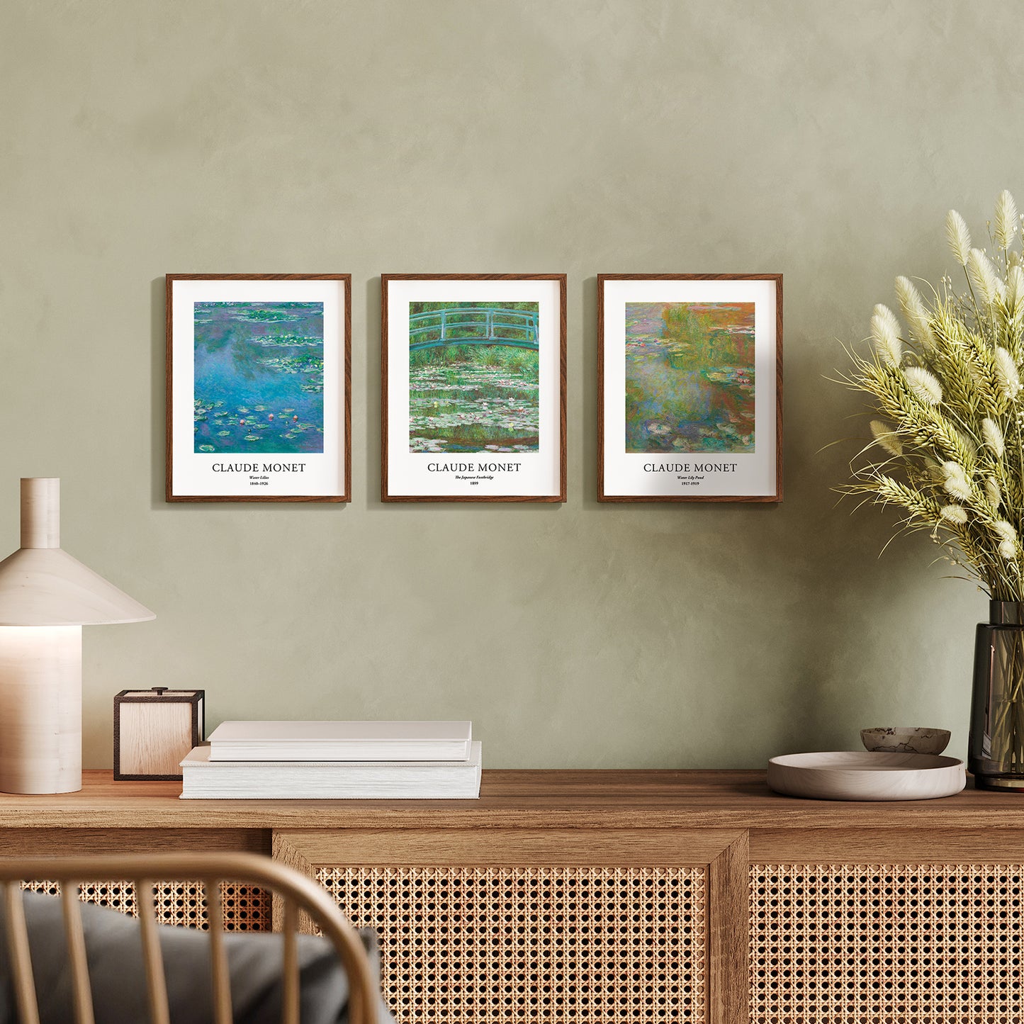 Art Prints - Set of 3 - 8x10 inch - Claude Monet