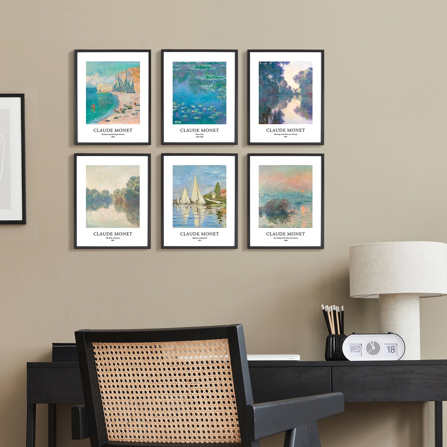 Art Prints - Set of 6 - Unframed 8x10 inches - Claude Monet