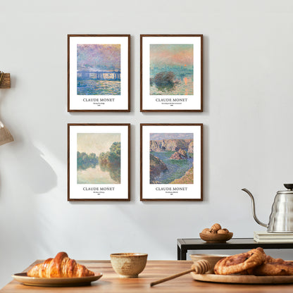 Art Prints - Set of 4 - Unframed 8x10 inches - Claude Monet